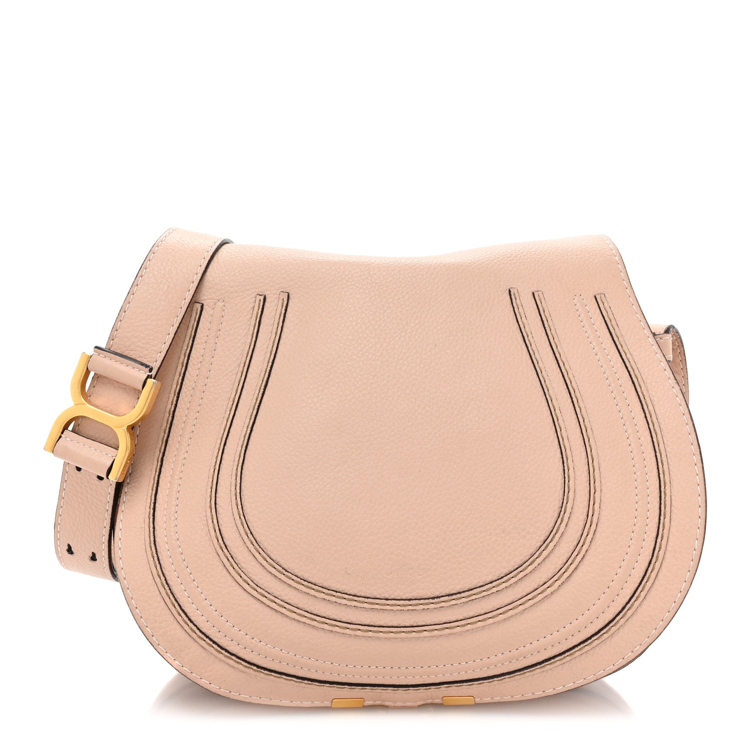 Chloe Calfskin Medium Marcie Saddle Bag Blush 1 of 17
