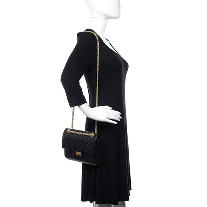 Chanel Aged Calfskin Quilted 2.55 Reissue 225 Flap Black 3 of 12