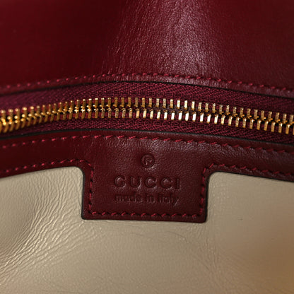 Gucci Calfskin Matelasse Small GG Marmont Shoulder Bag Rosso Ancora Red 6 of 11
