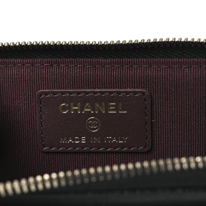 Chanel Caviar Quilted CC Zip Around Card Holder Black 6 of 7