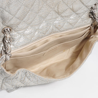 Chanel Calfskin Medium Ice Cube On the Rocks Flap Silver 5 of 8