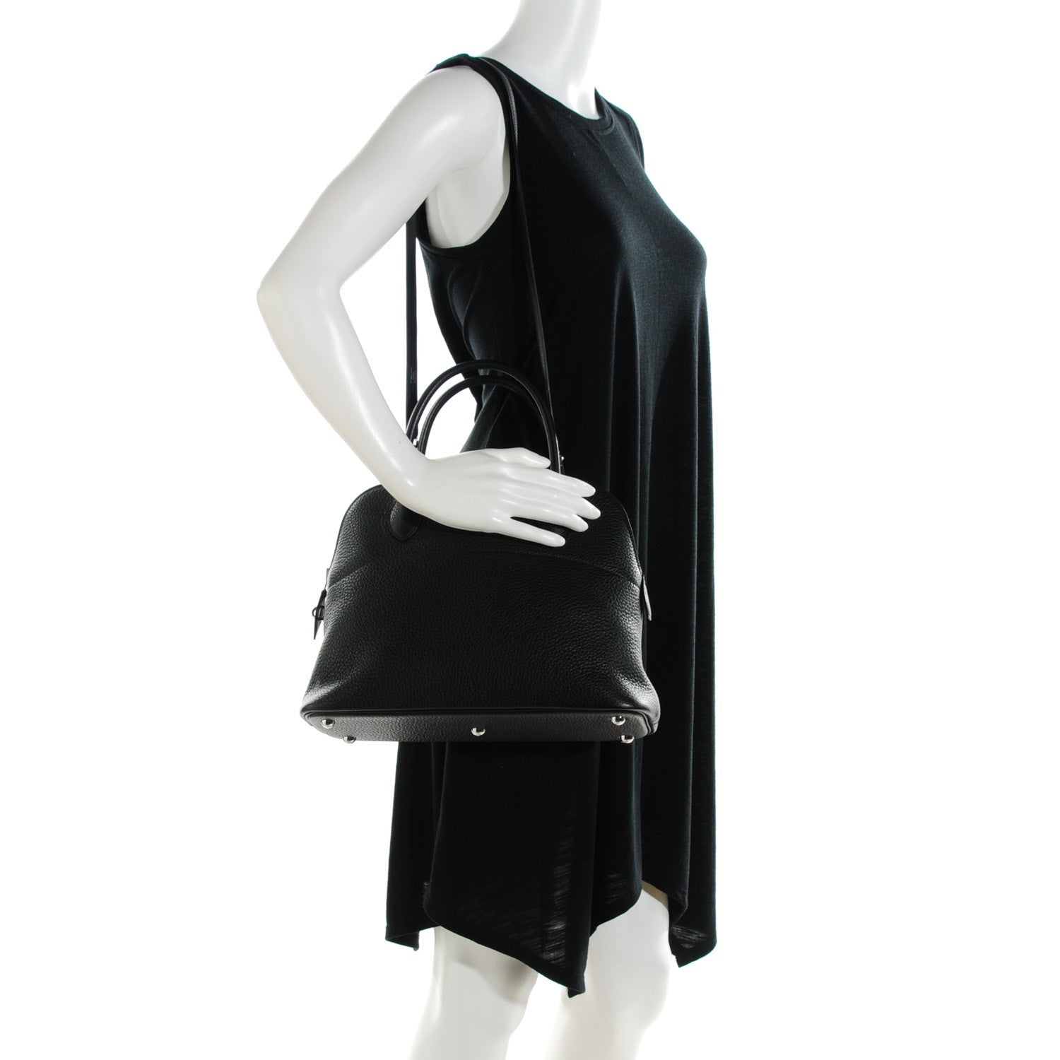 Hermes Taurillon Clemence Bolide 31 Black 2 of 13