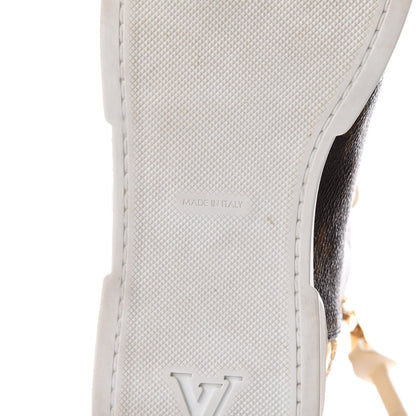 Louis Vuitton Patent Monogram Stellar Sneaker Boots 37.5 Gold 6 of 8