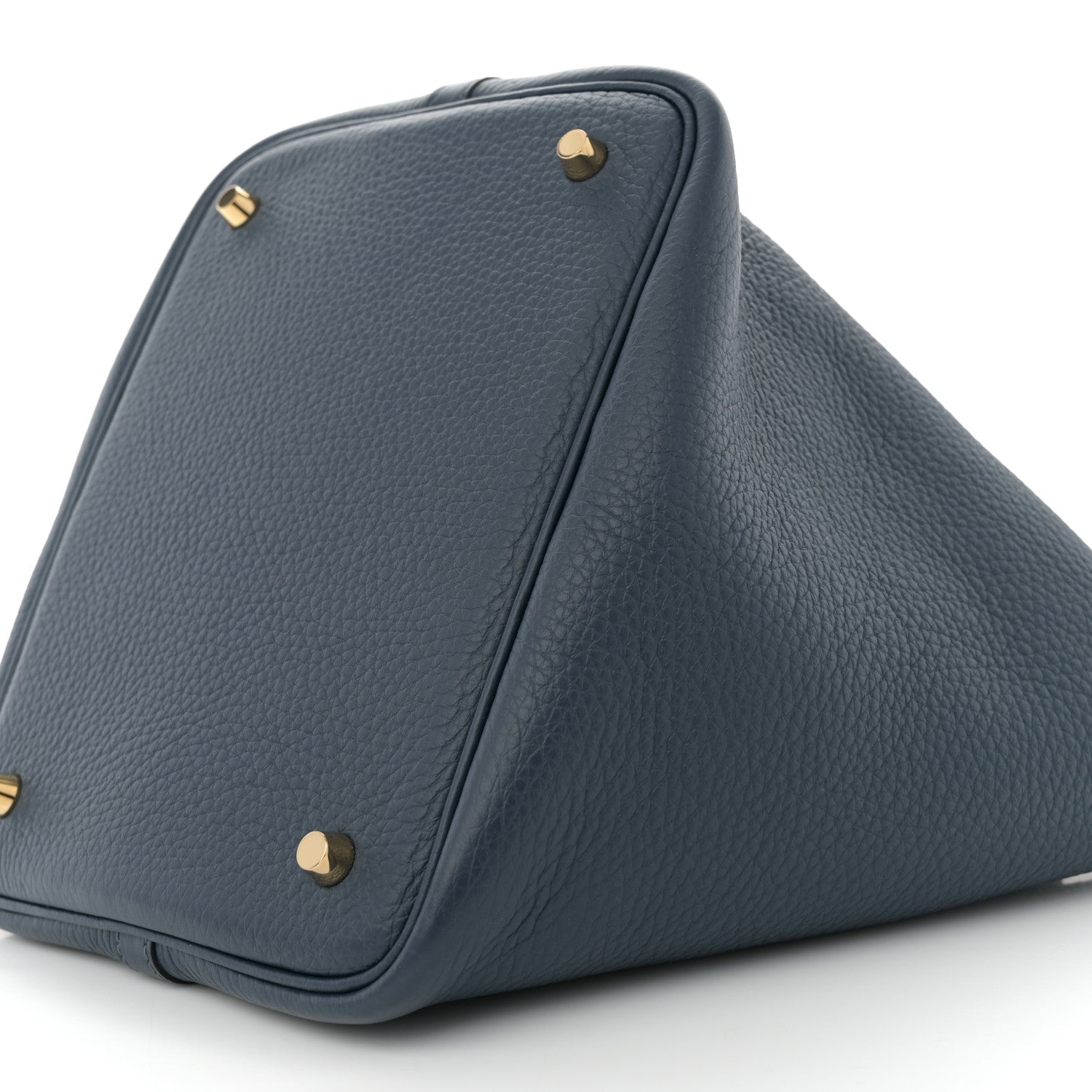 Hermes Taurillon Clemence Picotin Lock 22 MM Bleu De Prusse 10 of 11