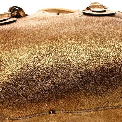 Chloe Metallic Calfskin Crystal Paddington Satchel Gold 14 of 19
