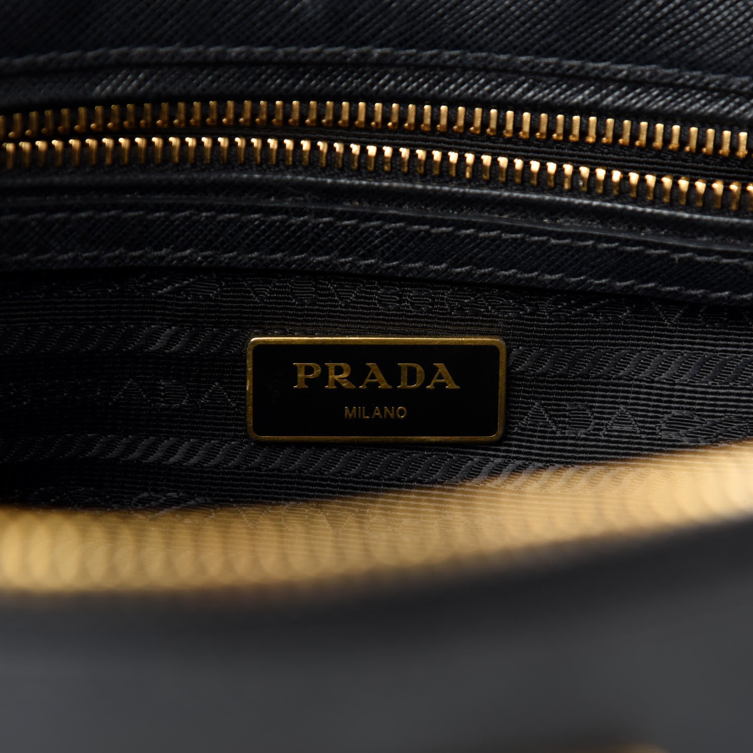 Prada Saffiano Small Galleria Double Zip Tote Black 12 of 13
