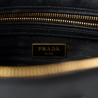 Prada Saffiano Small Galleria Double Zip Tote Black 12 of 13
