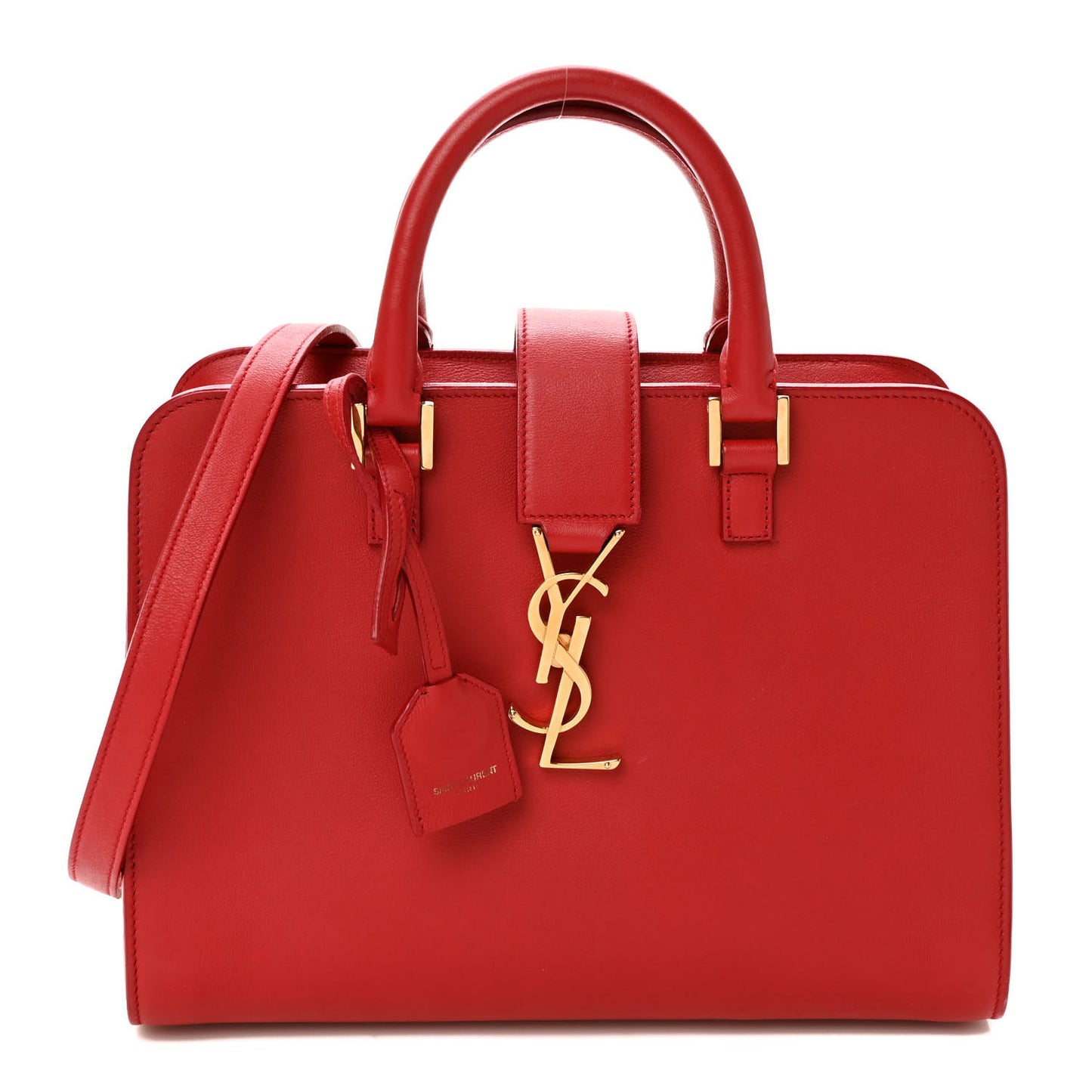 Calfskin Baby Monogram Cabas Red