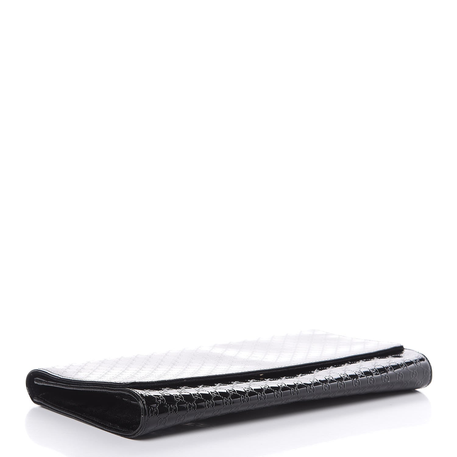 Gucci Patent Microguccissima Medium Broadway Clutch Black 4 of 10