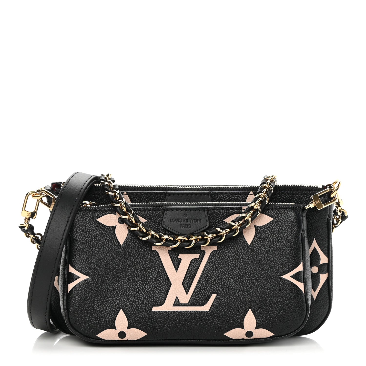 Louis Vuitton Empreinte Monogram Giant Multi Pochette Accessories Black Beige 1 of 10