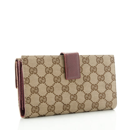 Gucci Monogram Horsebit Nail Continental Flap Wallet Brown 3 of 7
