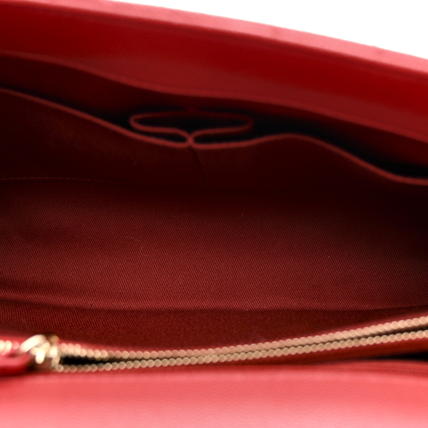 Chanel Caviar Chevron Quilted Small Coco Handle Flap Red 5 of 10