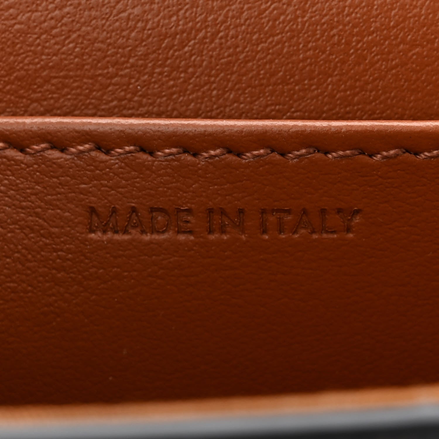 Celine Triomphe Canvas Calfskin Mini Triomphe Tan 7 of 10