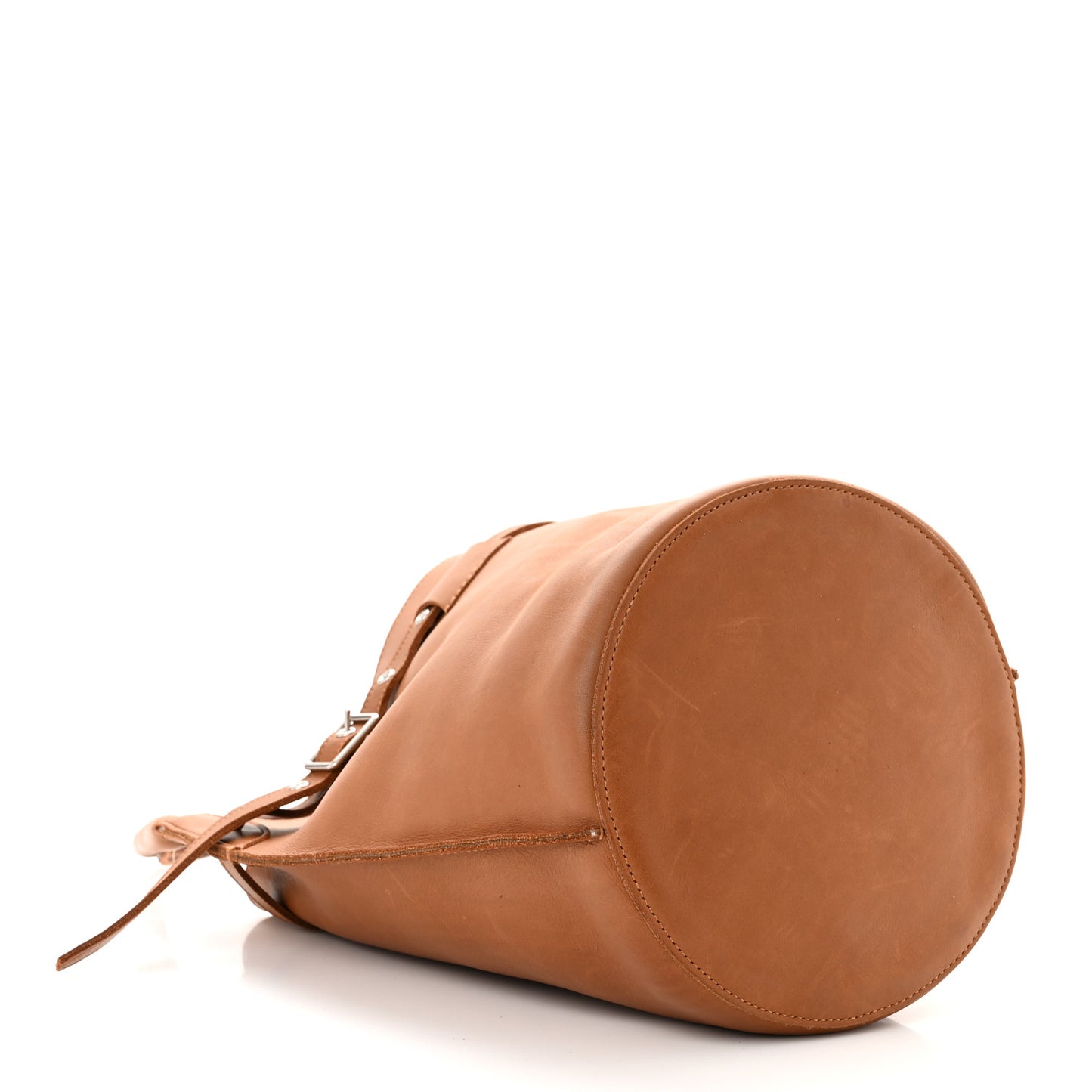 Smooth Calfskin Big Bucket Bag Tan
