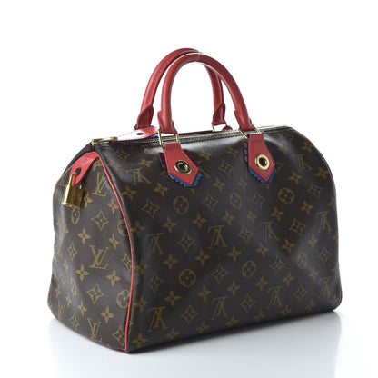 Louis Vuitton Monogram Totem Speedy 30 Flamingo 3 of 10