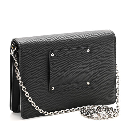 Louis Vuitton Epi Twist Belt Chain Wallet Black 3 of 12