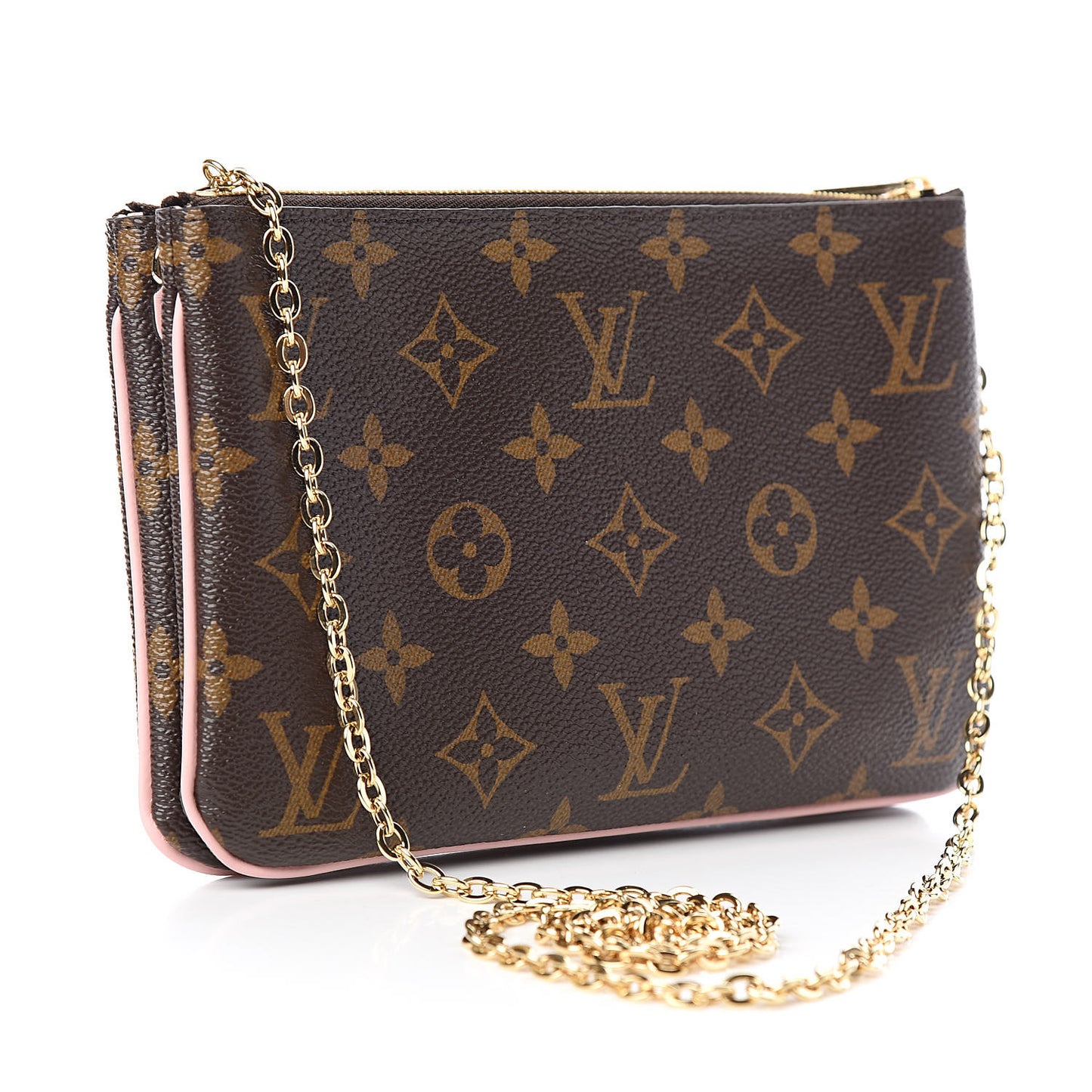 Monogram Blooming Flowers Double Zip Pochette