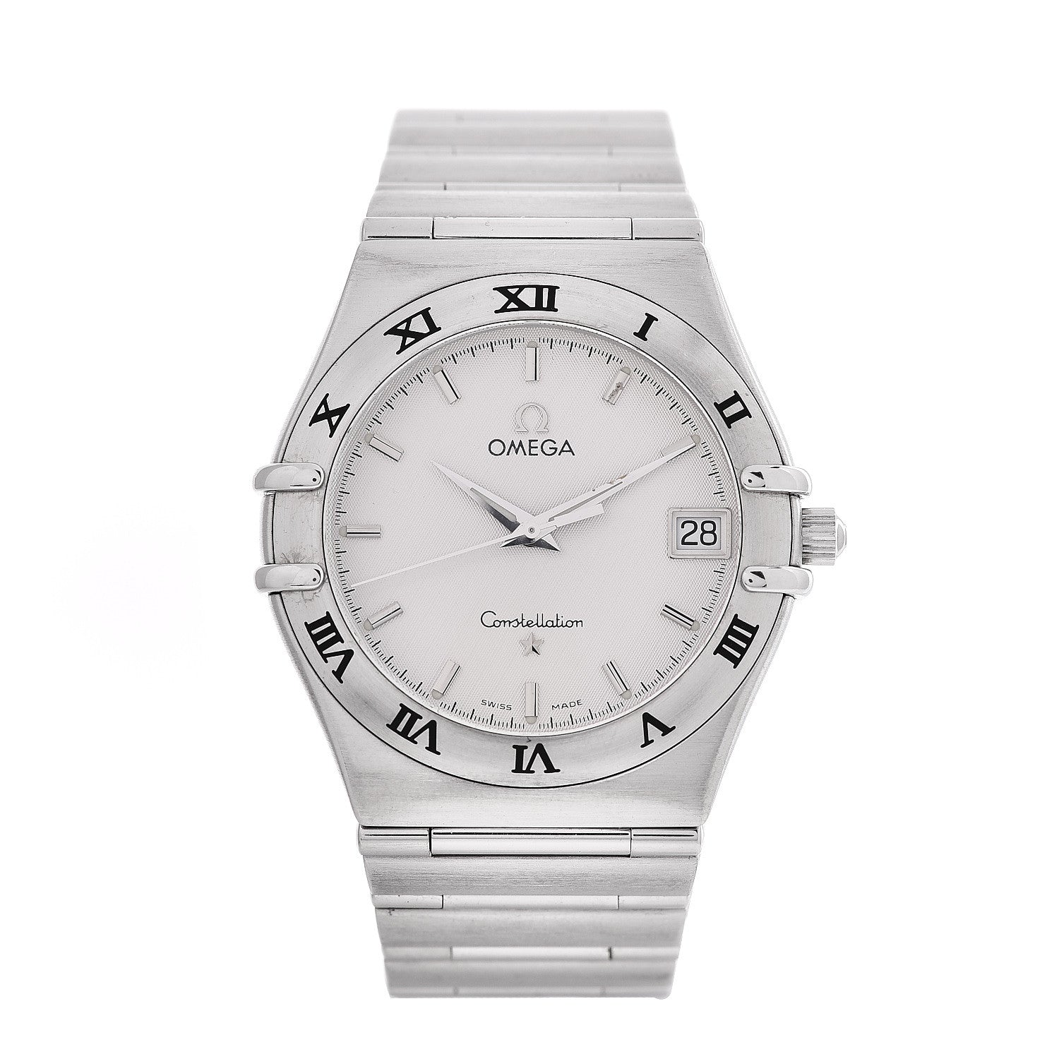 Omega Stainless Steel 33mm Constellation Quartz Watch White 1512.30 1 of 6