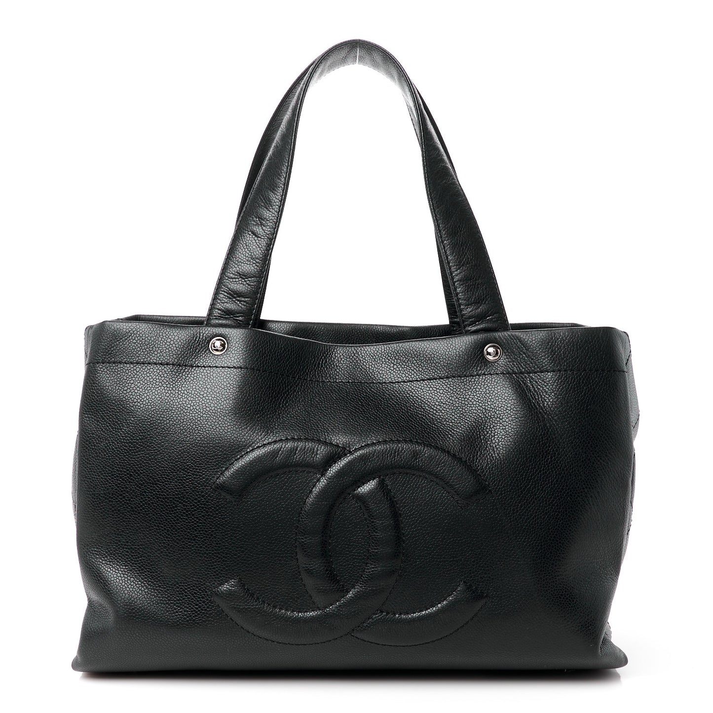Caviar Executive Cerf Shopper Tote Black