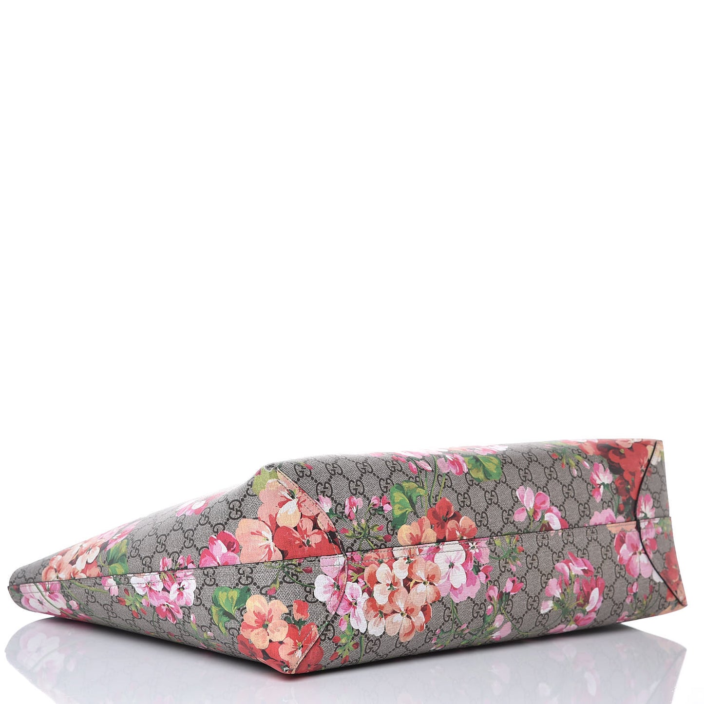 GG Supreme Monogram Blooms Large Reversible Tote Beige Multicolor Dry Rose
