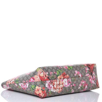 Gucci GG Supreme Monogram Blooms Large Reversible Tote Beige Multicolor Dry Rose 7 of 17