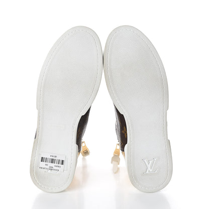Louis Vuitton Patent Monogram Stellar Sneaker Boots 35.5 Gold 7 of 8