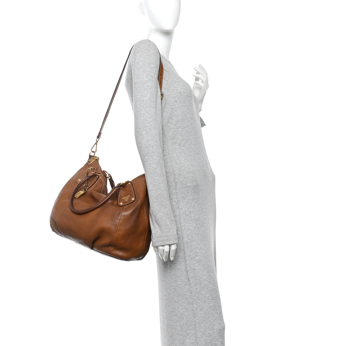 Cervo Shine Tote  Nocciolo