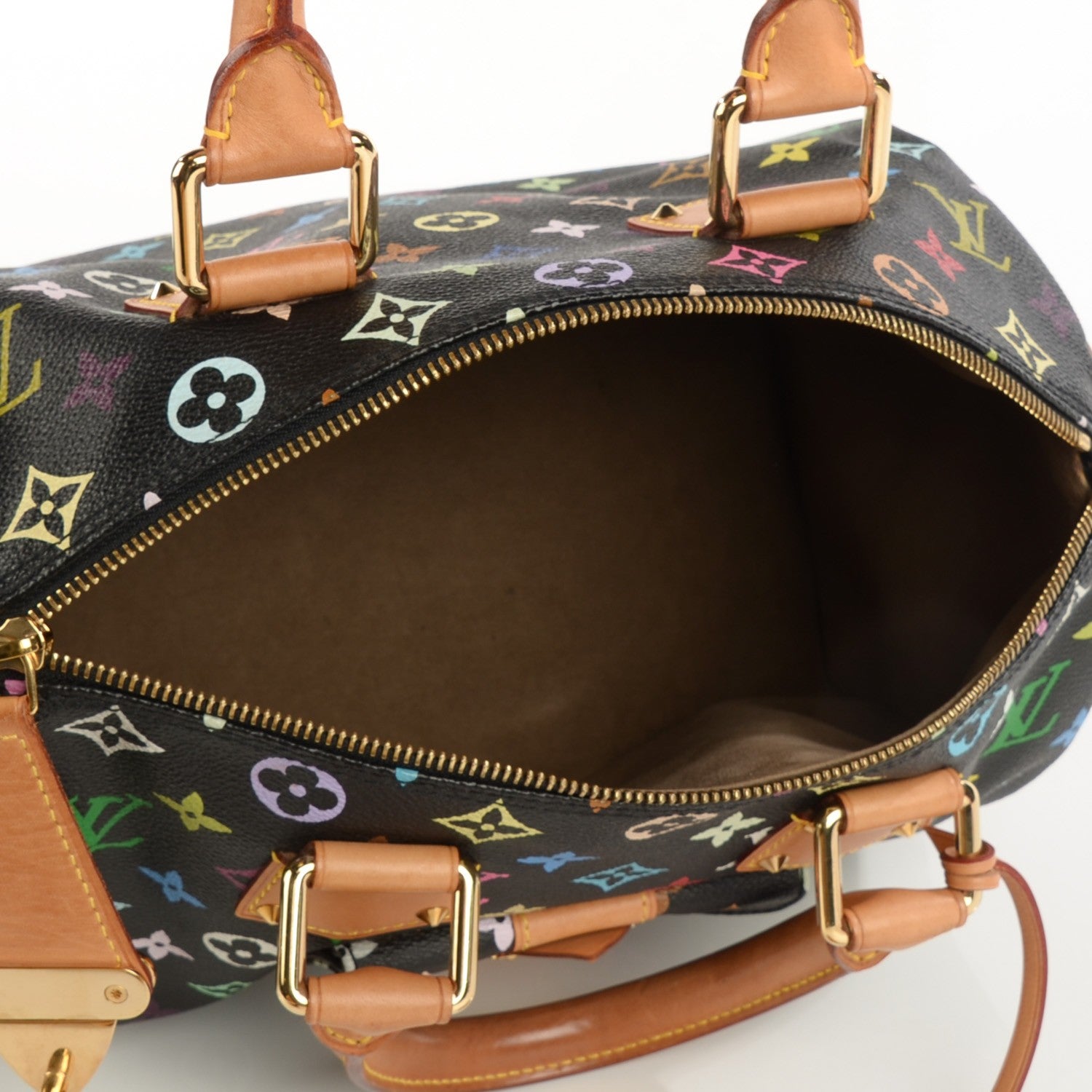 Louis Vuitton Monogram Multicolor Speedy 30 Black 5 of 7