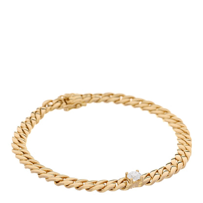 Anita Ko 18K Yellow Gold Diamond Round Center Chain Bracelet 1 of 3
