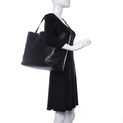 Givenchy Smooth Calfskin Wing Shopper Tote Black White 1 of 9