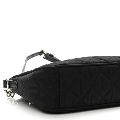 Prada Nylon Tessuto Impuntu Quilted Crossbody Bag Black 9 of 10