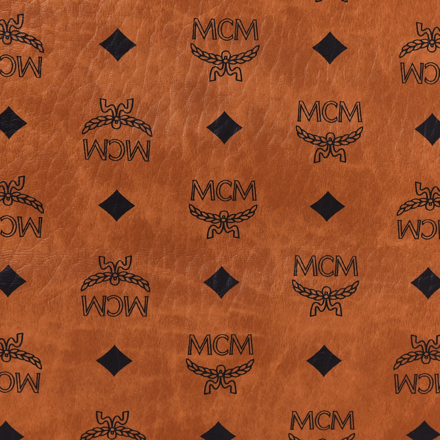 MCM Visetos Medium Liz Reversible Shopper Tote Cognac 19 of 20