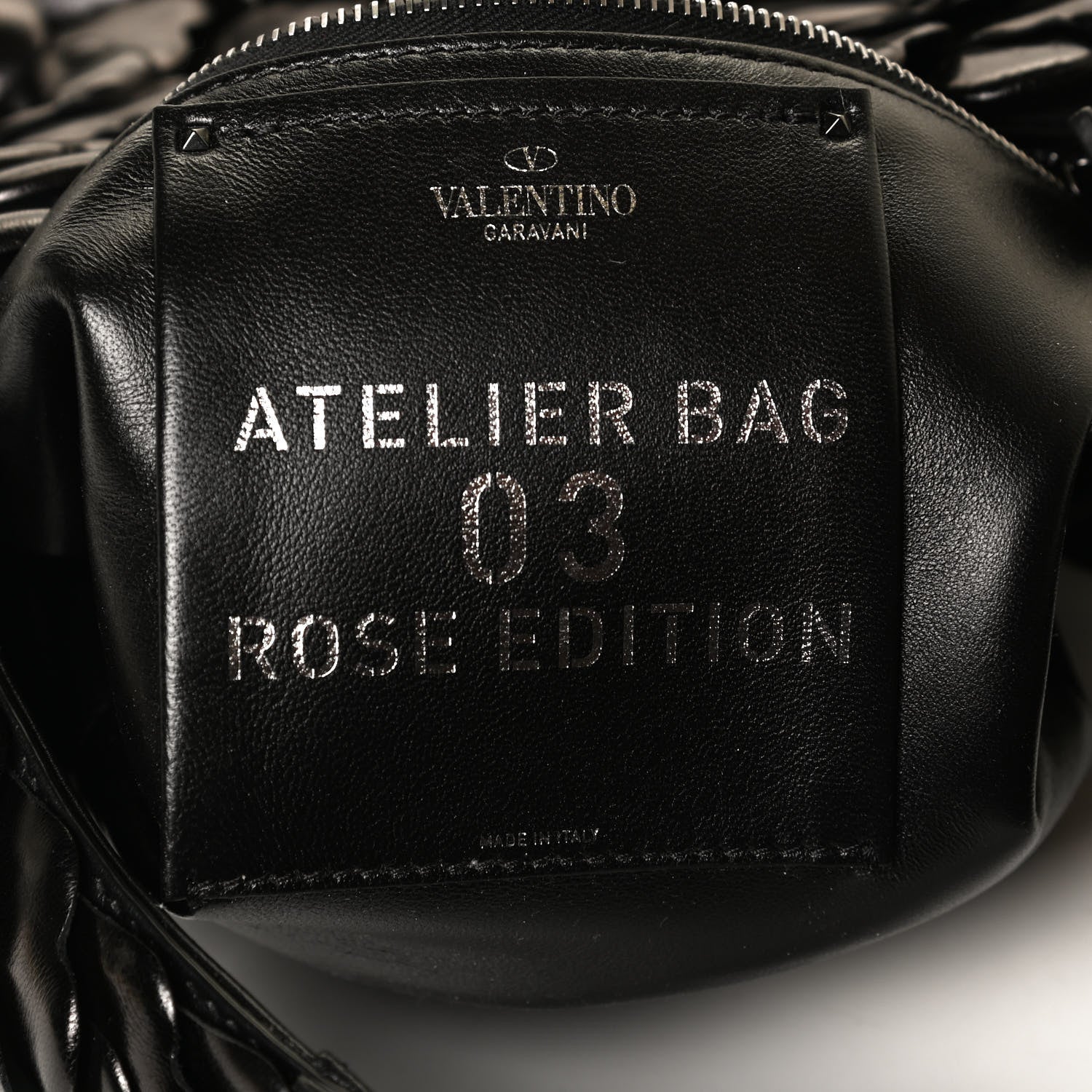 Valentino Garavani Nappa Atelier 03 Rose Edition Small Hobo Black 6 of 11