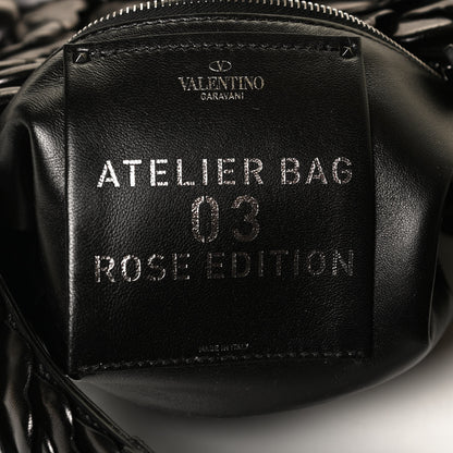 Valentino Garavani Nappa Atelier 03 Rose Edition Small Hobo Black 6 of 11