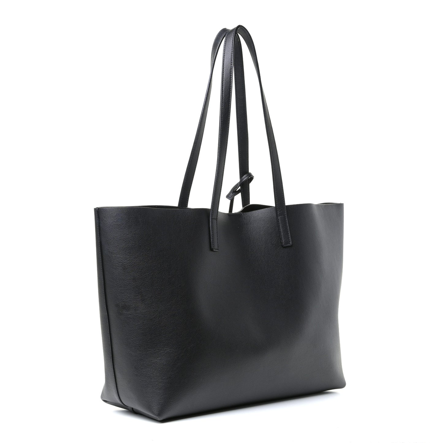 Calfskin Large Shopping Tote Black