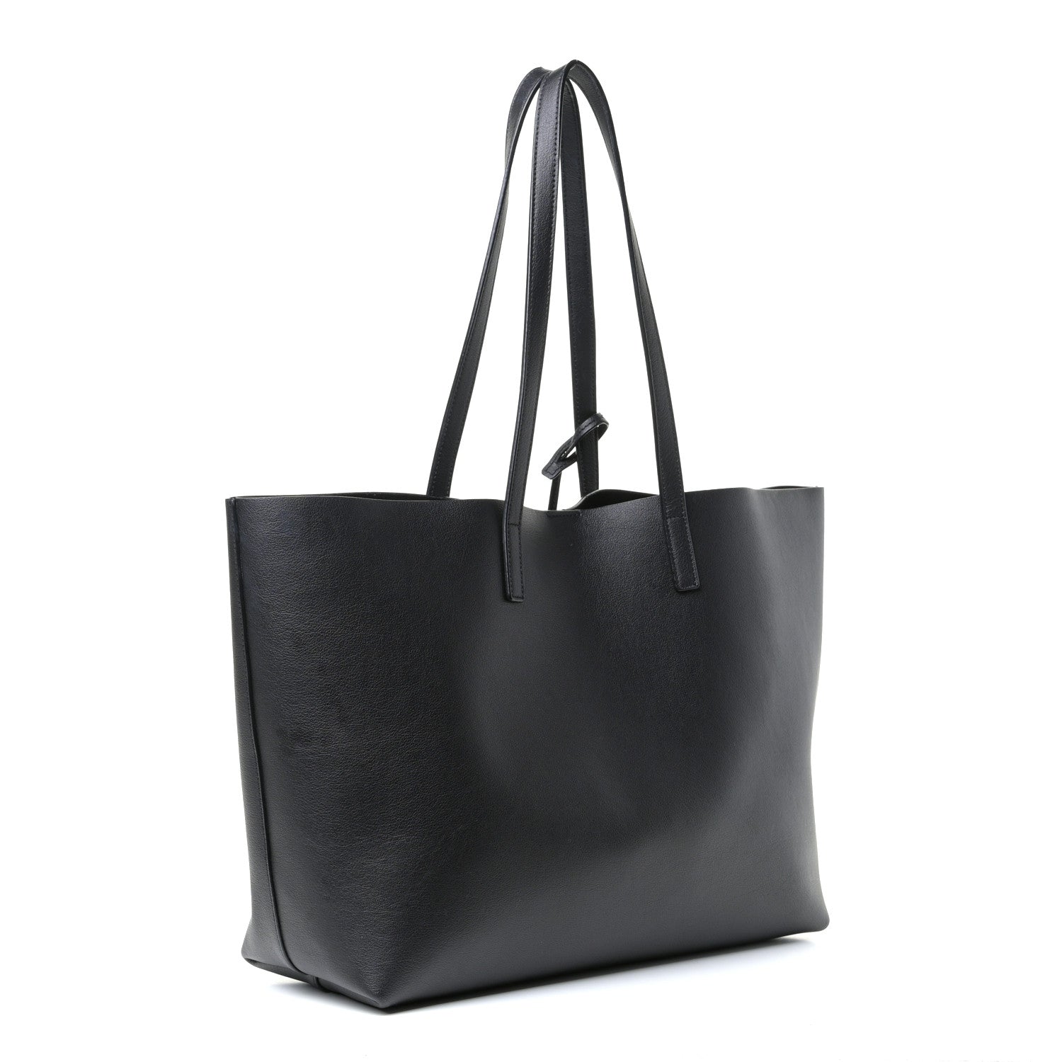 Saint Laurent Calfskin Large Shopping Tote Black 2 of 6