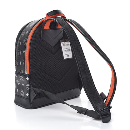 MCM Visetos Reflective Nylon Small Resnick Backpack Black 3 of 9