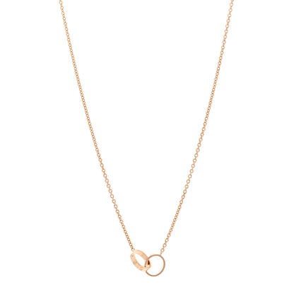 Cartier 18K Pink Gold Interlocking LOVE Necklace 1 of 5