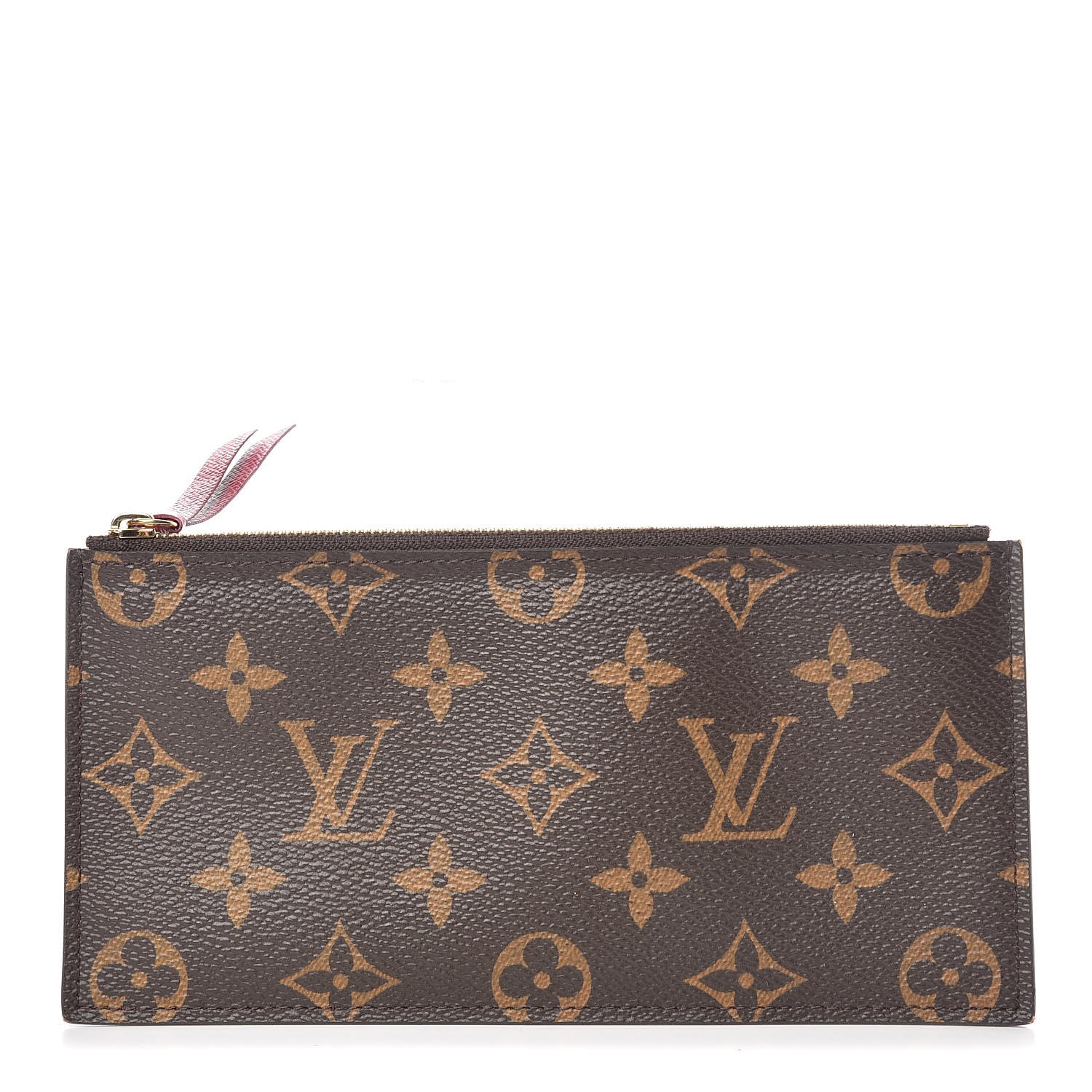 Louis Vuitton Monogram Felicie Chain Wallet Zippered Insert Fuchsia 1 of 10