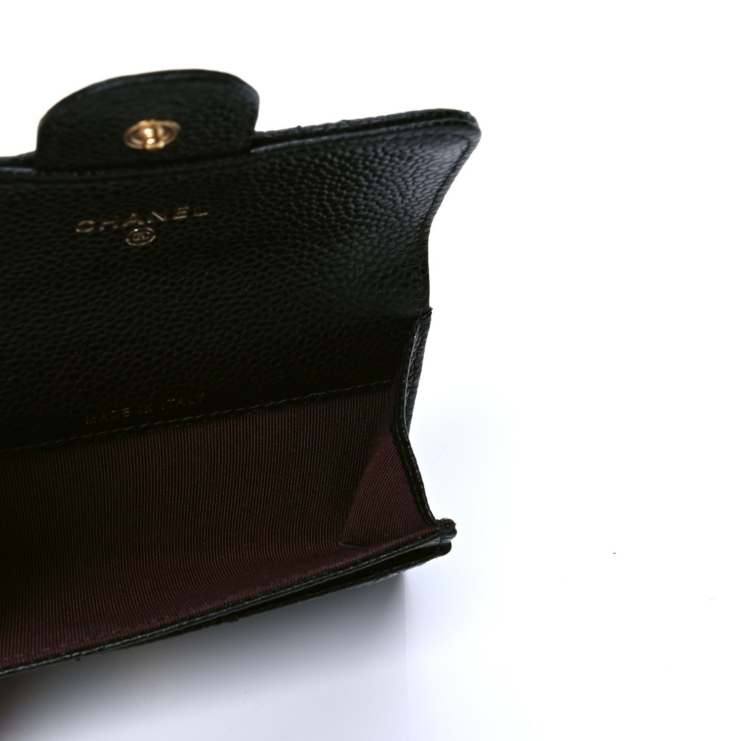 Chanel Caviar Quilted Flap Card Holder Black 4 of 5