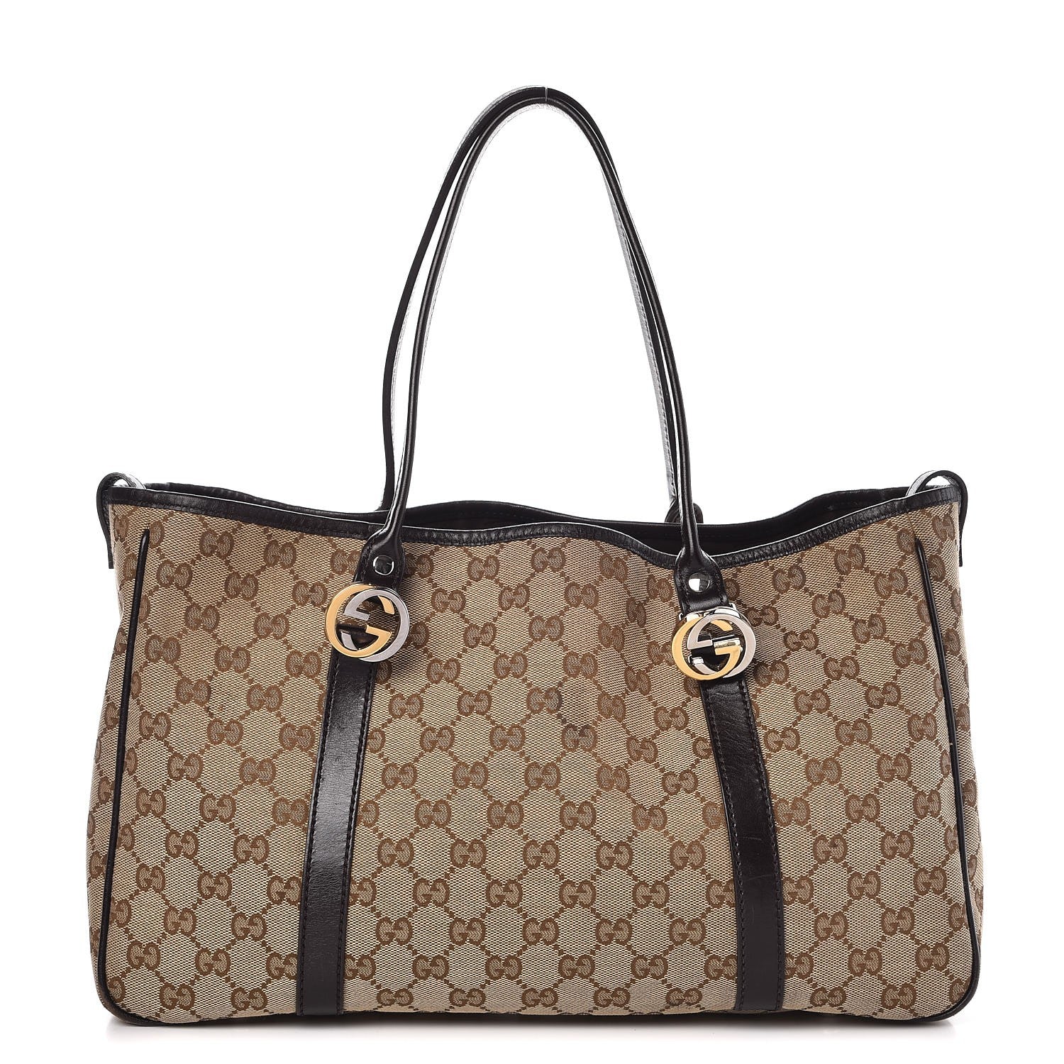 Gucci Monogram Medium Twins Tote Dark Brown 1 of 12