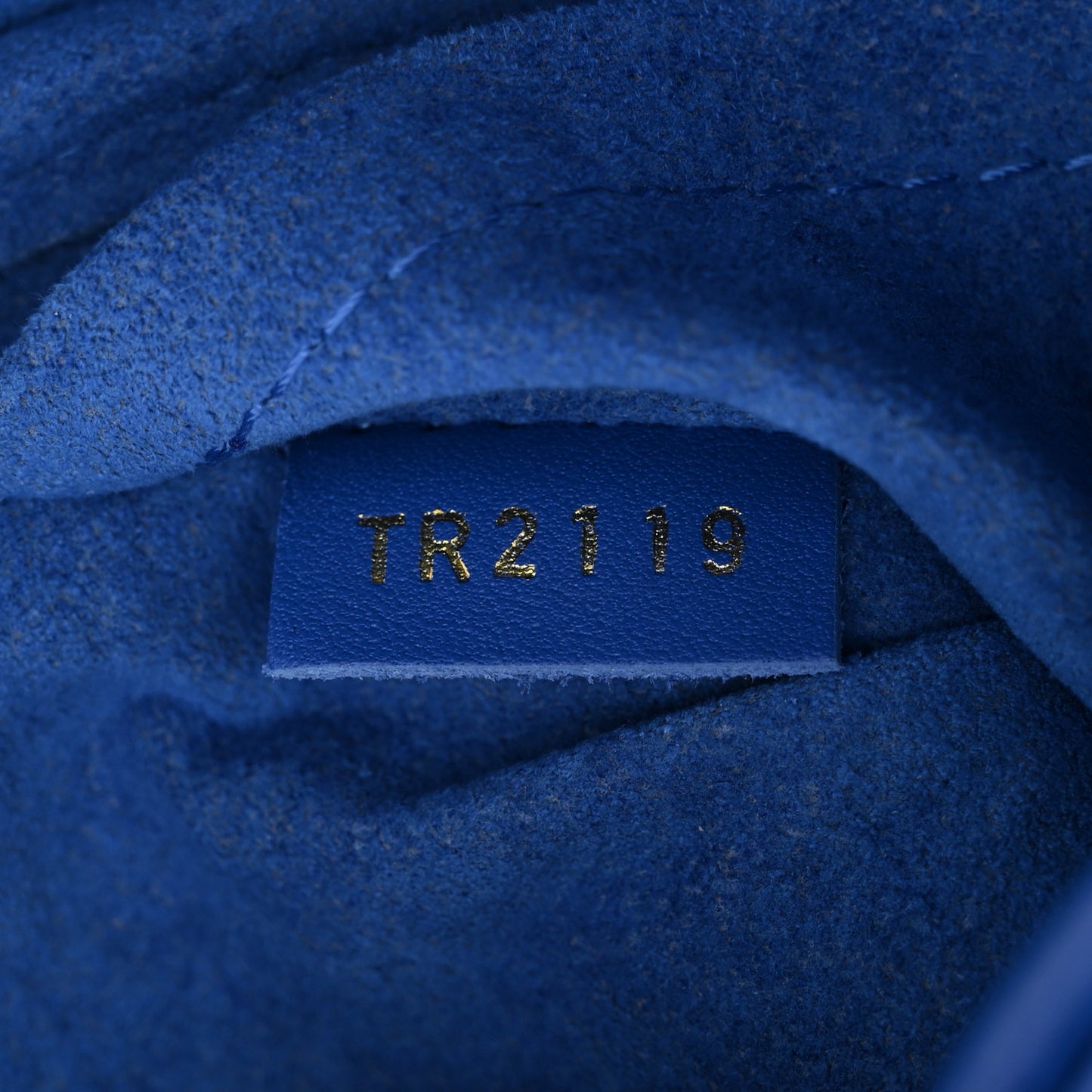 Calfskin New Wave Camera Bag Bleu Neon