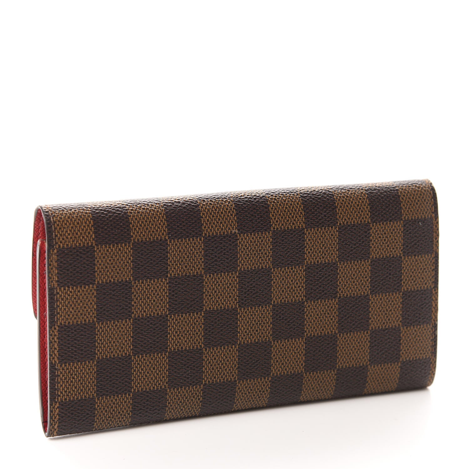 Louis Vuitton Damier Ebene Emilie Wallet Red 3 of 6