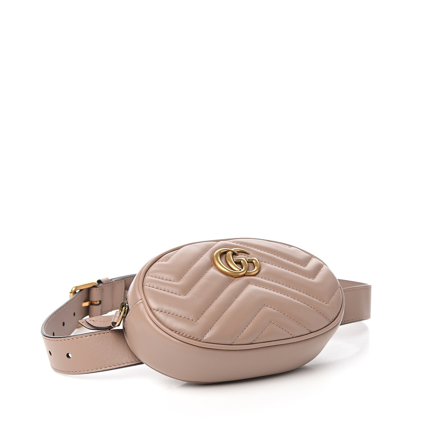 Calfskin Matelasse GG Marmont Belt Bag 75 30 Porcelain Rose