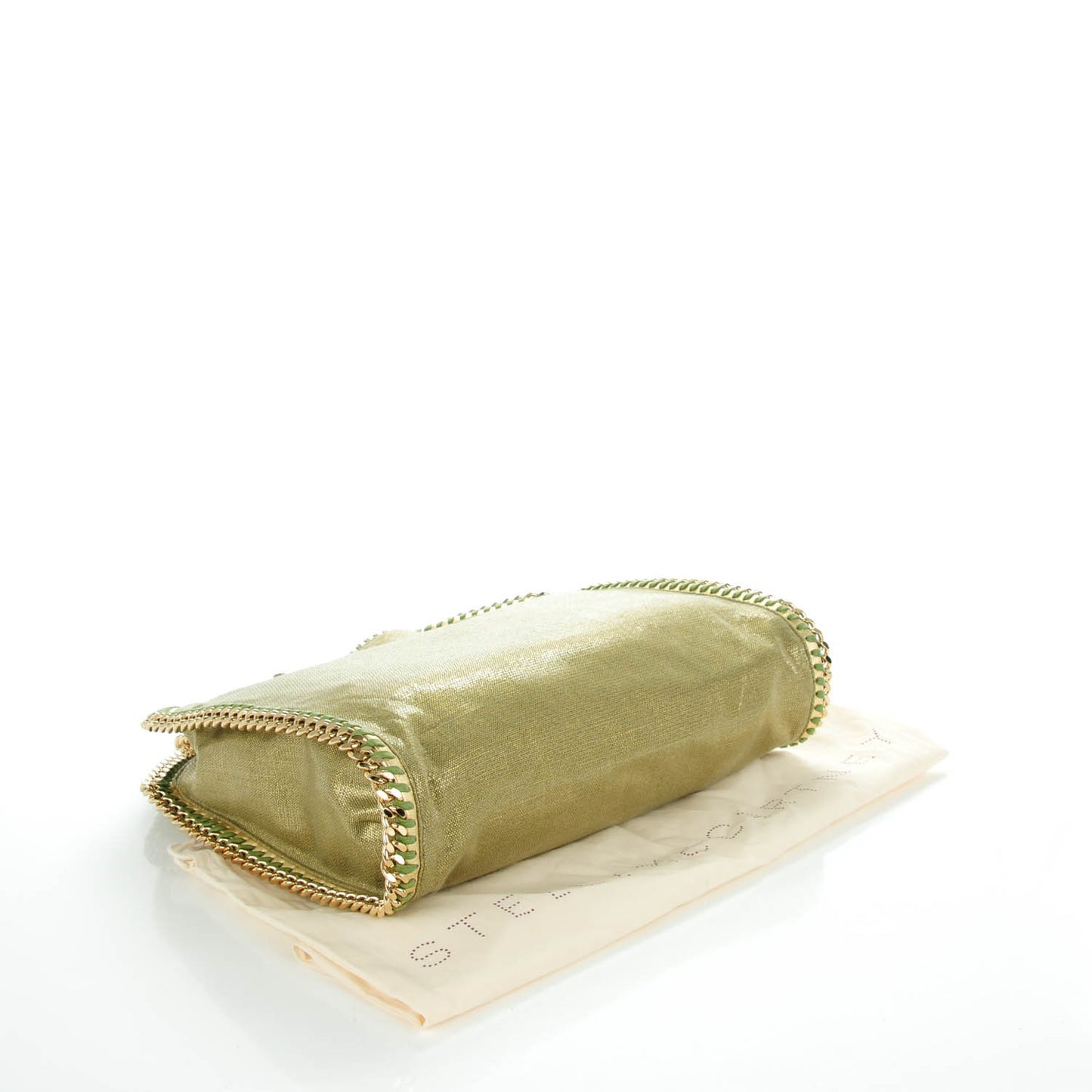 Metallic Linen Small Falabella Tote Camouflage