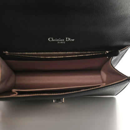 Christian Dior Grained Calfskin Small Diorama Flap Bag Black 5 of 9
