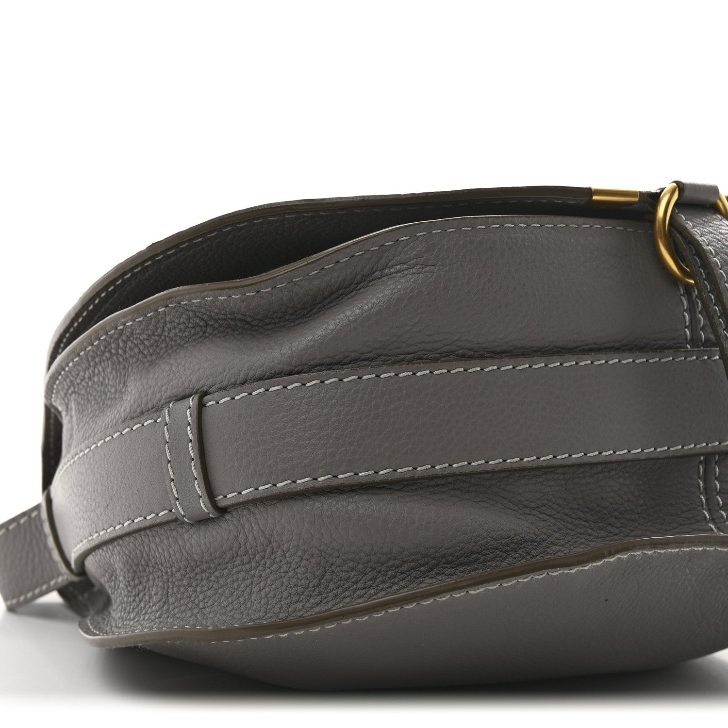 Chloe Calfskin Medium Marcie Round Crossbody Bag Cashmere Grey 10 of 12