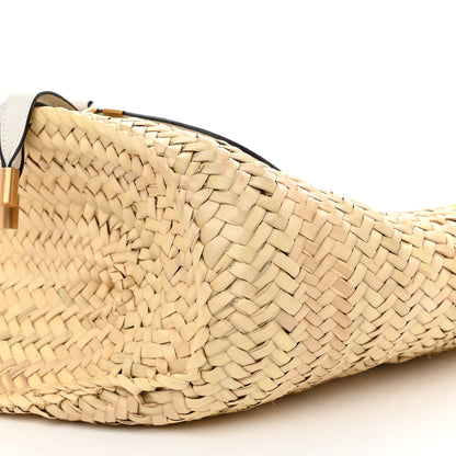 Chloe Raffia Grain Calfskin Medium Marcie Basket White 8 of 8