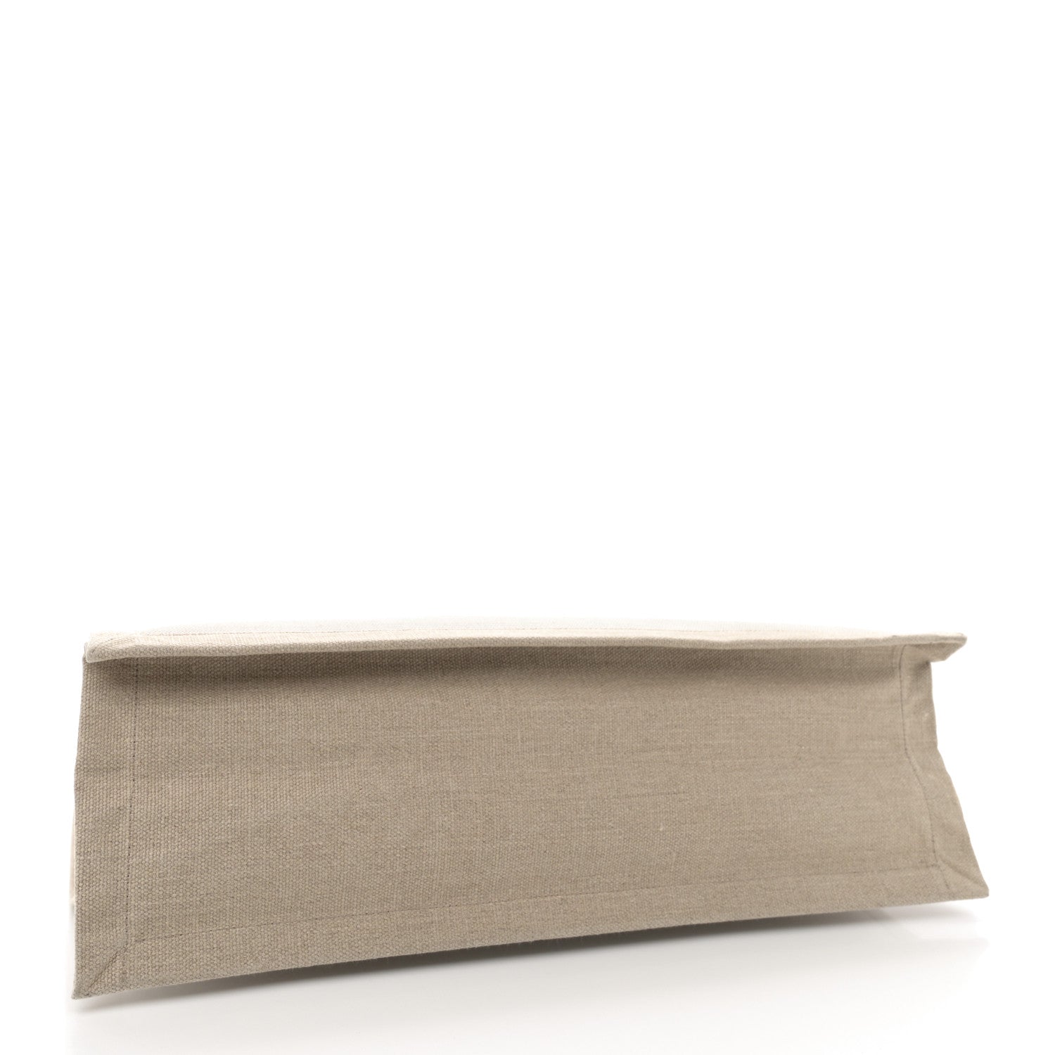 Saint Laurent Linen Calfskin Rive Gauche Tote Optic White 4 of 13