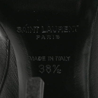 Saint Laurent Calfskin Opyum Ankle Boots 38.5 Black 8 of 8